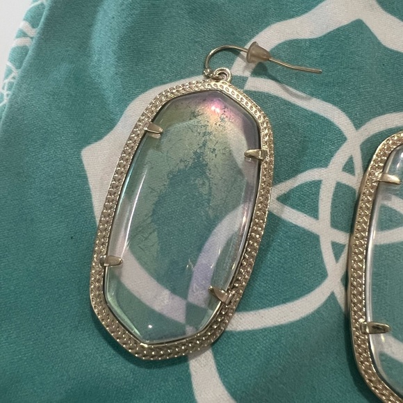 Kendra Scott Gold and Crystal Earrings - Picture 4 of 6